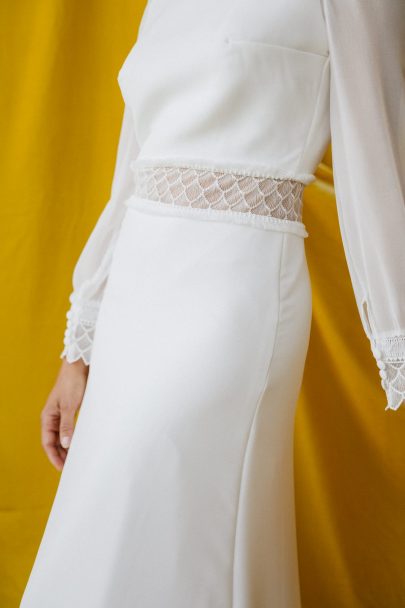 Clémentine Iacono - Robes de mariée - Collection 2023 - Photos : Chloé Lapeyssonnie - Blog mariage : La mariée aux pieds nus
