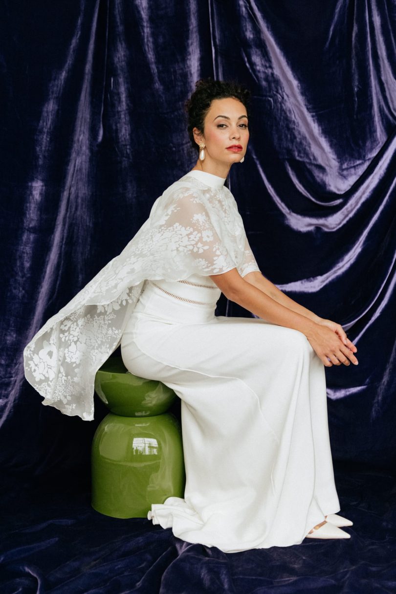 Clémentine Iacono - Robes de mariée - Collection 2023 - Photos : Chloé Lapeyssonnie - Blog mariage : La mariée aux pieds nus