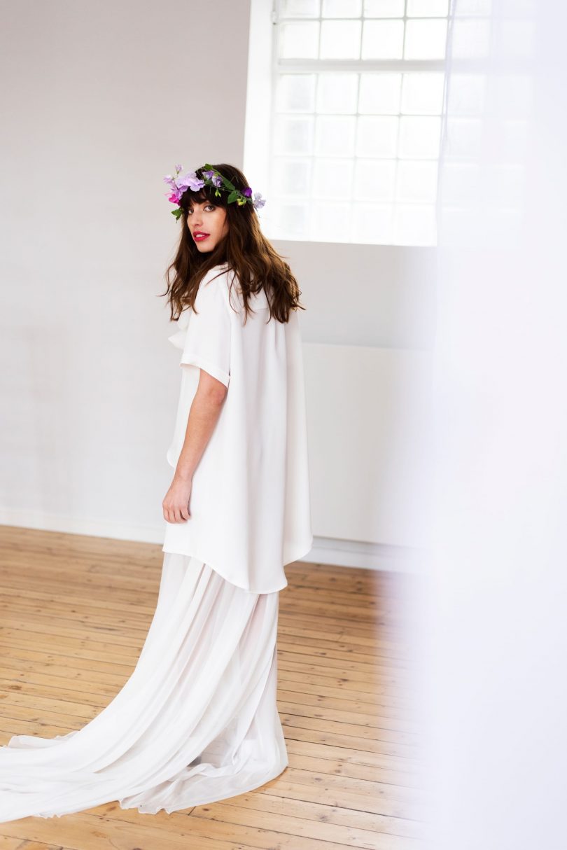 Salomé Gautard - Robes de mariée - Collection 2021 - Photos : Charlotte Jolly de Rosnay - Blog mariage : La mariée aux pieds nus