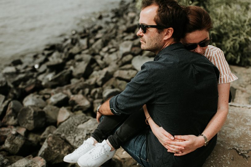 Une sécance engagement dans les rues de Hambourg - Coralie Lescieux - La mariée aux pieds nus