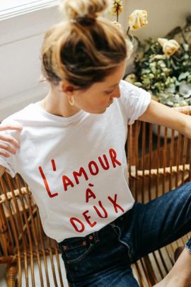 Des tee-shirts qui parlent d'amour - La mariée aux pieds nus