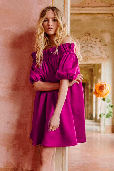 Robe sezane rose cheap
