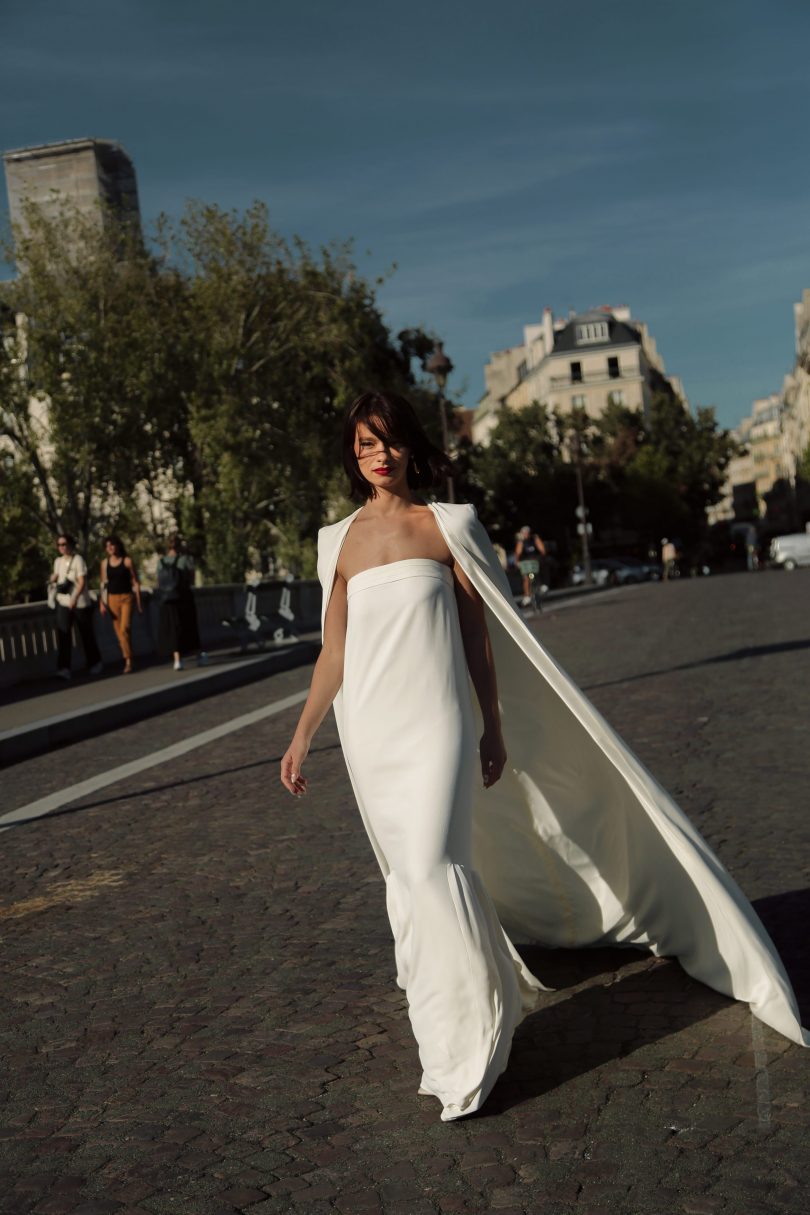 Uni Paris - Robes de mariée - Collection 2023 - Photos : Maiwenn Nicolas - Blog mariage : La mariée aux pieds nus