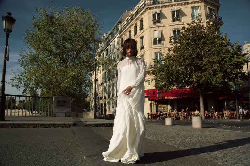 Uni Paris - Robes de mariée - Collection 2023 - Photos : Maiwenn Nicolas - Blog mariage : La mariée aux pieds nus