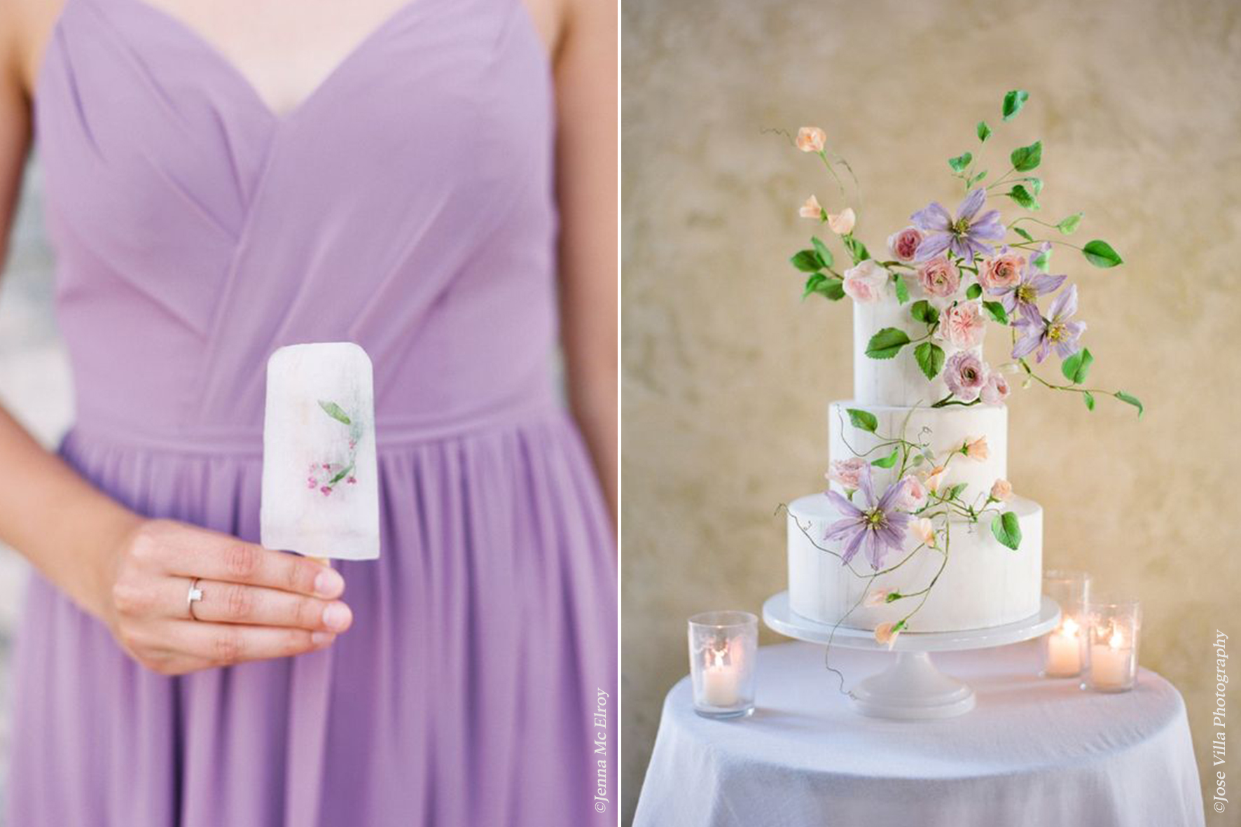 Le violet pour un mariage coloré et punchy, on valide ! 